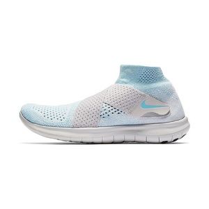 Free Rn Flyknit Motion in Glacier Blue
